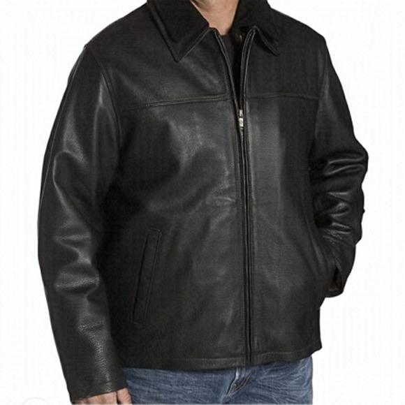 Columbia Other - Columbia Black Leather Coat with Dual Layer Inner Fleece Jacket (Large)